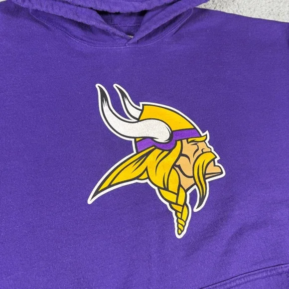 Minnesota Vikings Hoodie Size XL Purple NFL Team AppareL Logo - Picture 2 of 6